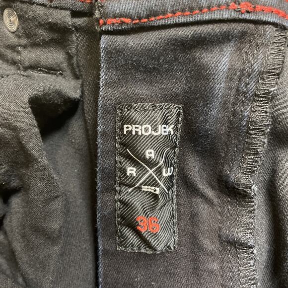 Projek Raw Future Flex Hiri Skinny Jeans Men’s Size 36 Black Denim - Picture 9 of 11